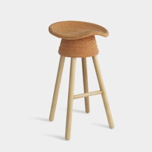 Coiled Counter Stool Red