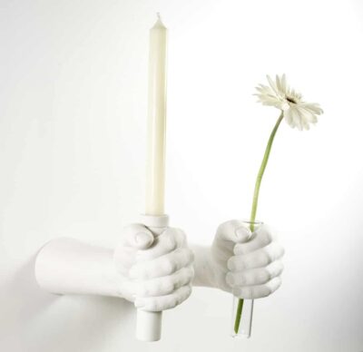 Hand Hooks are cast from the designer’s hands