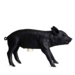 Bank in form of pig Matte Black