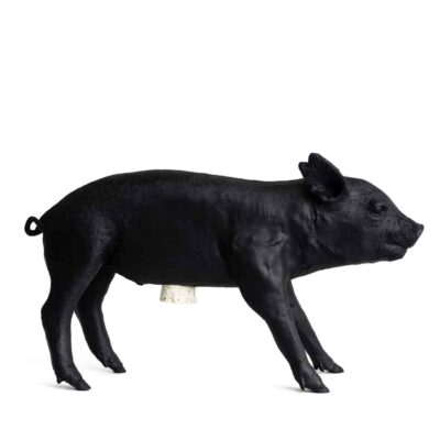 Bank in form of pig Matte Black