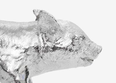 BANK IN THE FORM OF A PIG (Silver) - Image 2