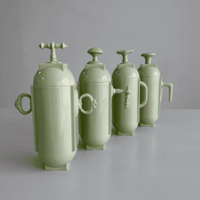 Hardware Vessels / Set of 4 in Jaleh Green