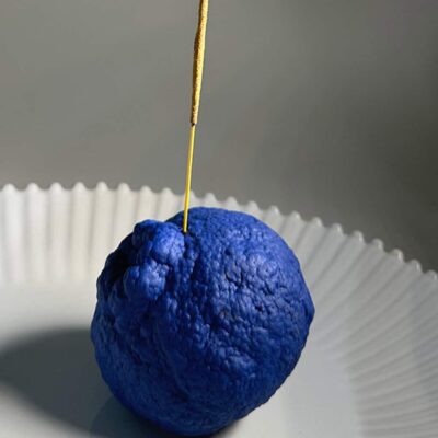 Blue Orange Altar Fruit Incense holder