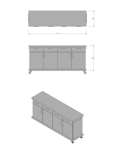 Pegboard Sideboard - Image 4