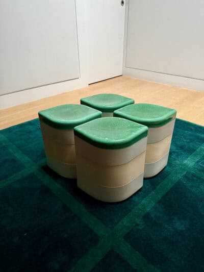 Set of 4 Oribe Green Perfect Leaf Tables - Image 2