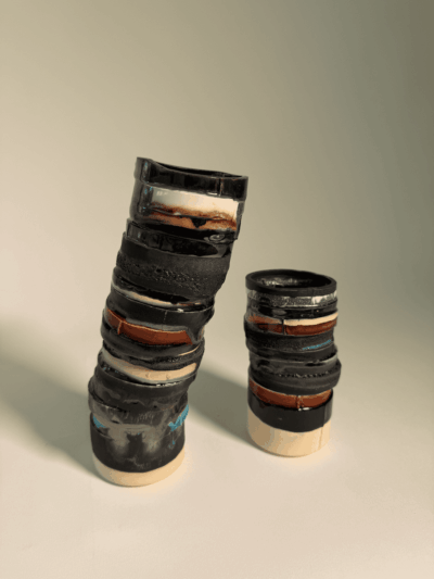 Black Fuse Vases
