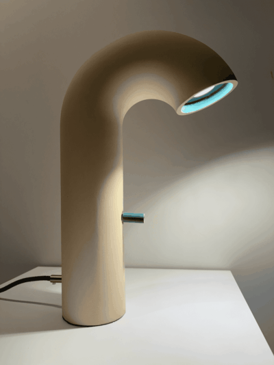 Fat Pipe Lamp Teal - Image 2
