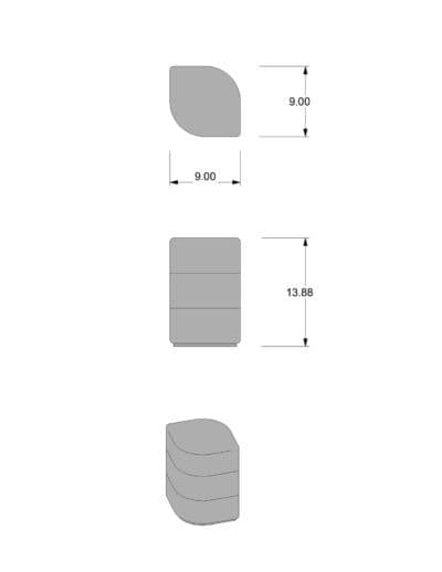 Single Black and White Perfect Leaf Table - Image 3