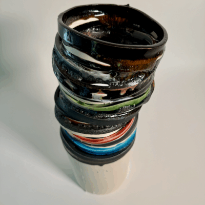 Fuse Vase / Black Jumbo #1