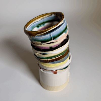 Fuse Vase / Medium Brown