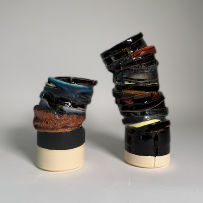 Fuse Vase / Small Black Set #2